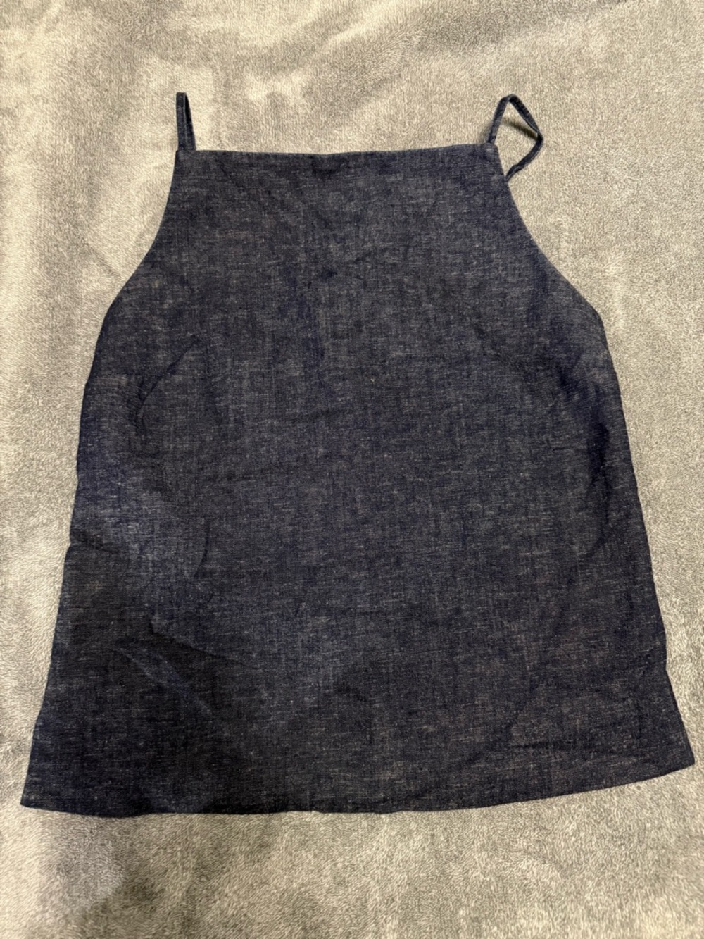 Abercrombie & Fitch Navy Denim Slip Dress